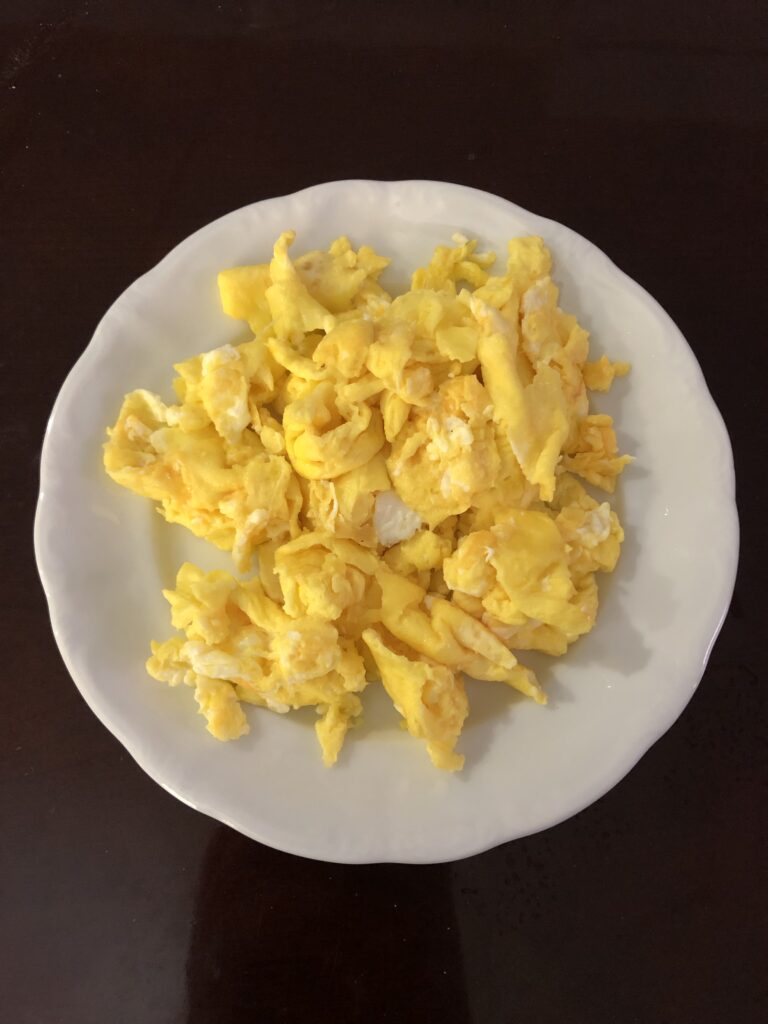 Scrambled Eggs and Cheese